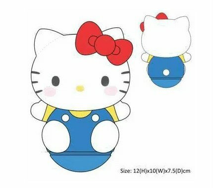 【震撼精品百貨】Hello Kitty 凱蒂貓~日本SANRIO三麗鷗 KITTY不倒翁絨毛公仔 擺飾*29876