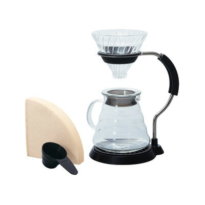 金時代書香咖啡 ​​​​​​​HARIO V60玻璃濾杯支架咖啡壺組 2~5杯 VAS-8006-G