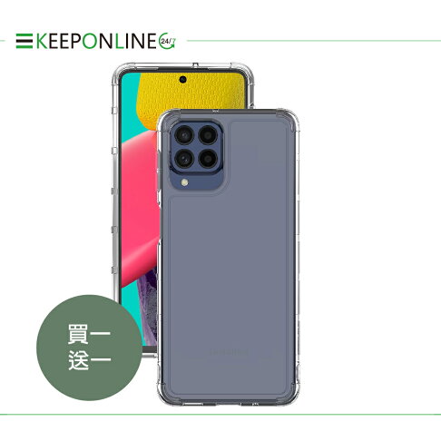 【買一送一】SAMSUNG Galaxy M53 5G 原廠輕薄防護背蓋-透明 (araree聯名) 2