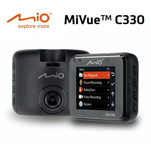 【免運費】MIO MiVue C330 F1.8大光圈GPS行車記錄器 (公司貨)贈16G卡+三孔點菸器擴充座