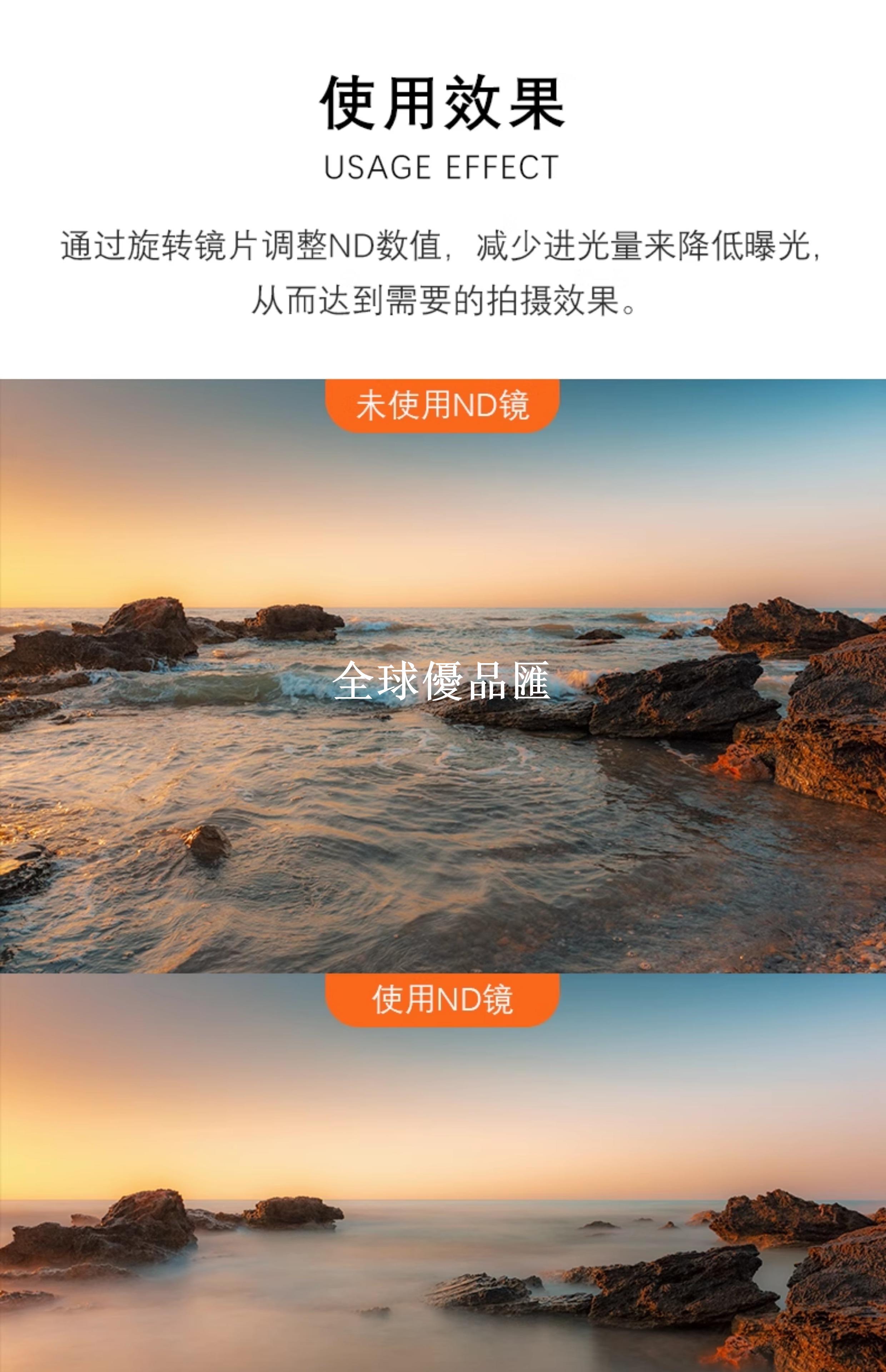 【全球優品匯】KFCONCEPT卓爾可變ND8-2000減光鏡49 55 58 67 72 77 82mm 可調nd濾鏡適用於佳能索尼康微單反相機中灰密度鏡