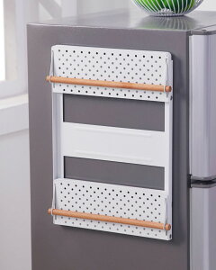 折疊冰箱側掛架 多功能廚房收納冰箱掛架 家居磁鐵掛鉤 置物架