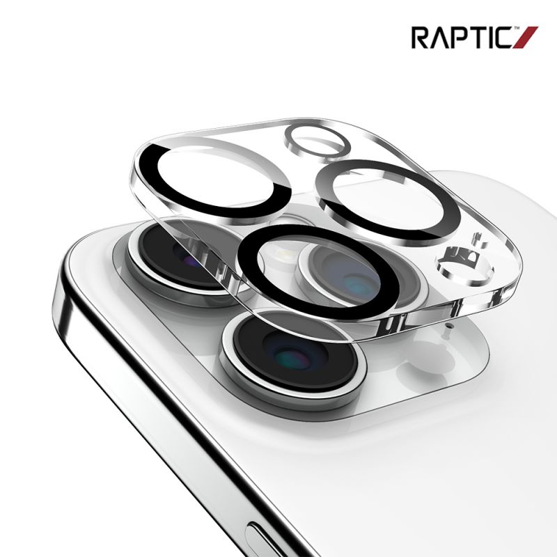 鏡頭貼 RAPTIC Apple iPhone 15 Pro/iPhone 15 Pro Max 一體式鏡頭玻璃貼 兩套裝 【愛瘋潮】【APP下單最高22%回饋】