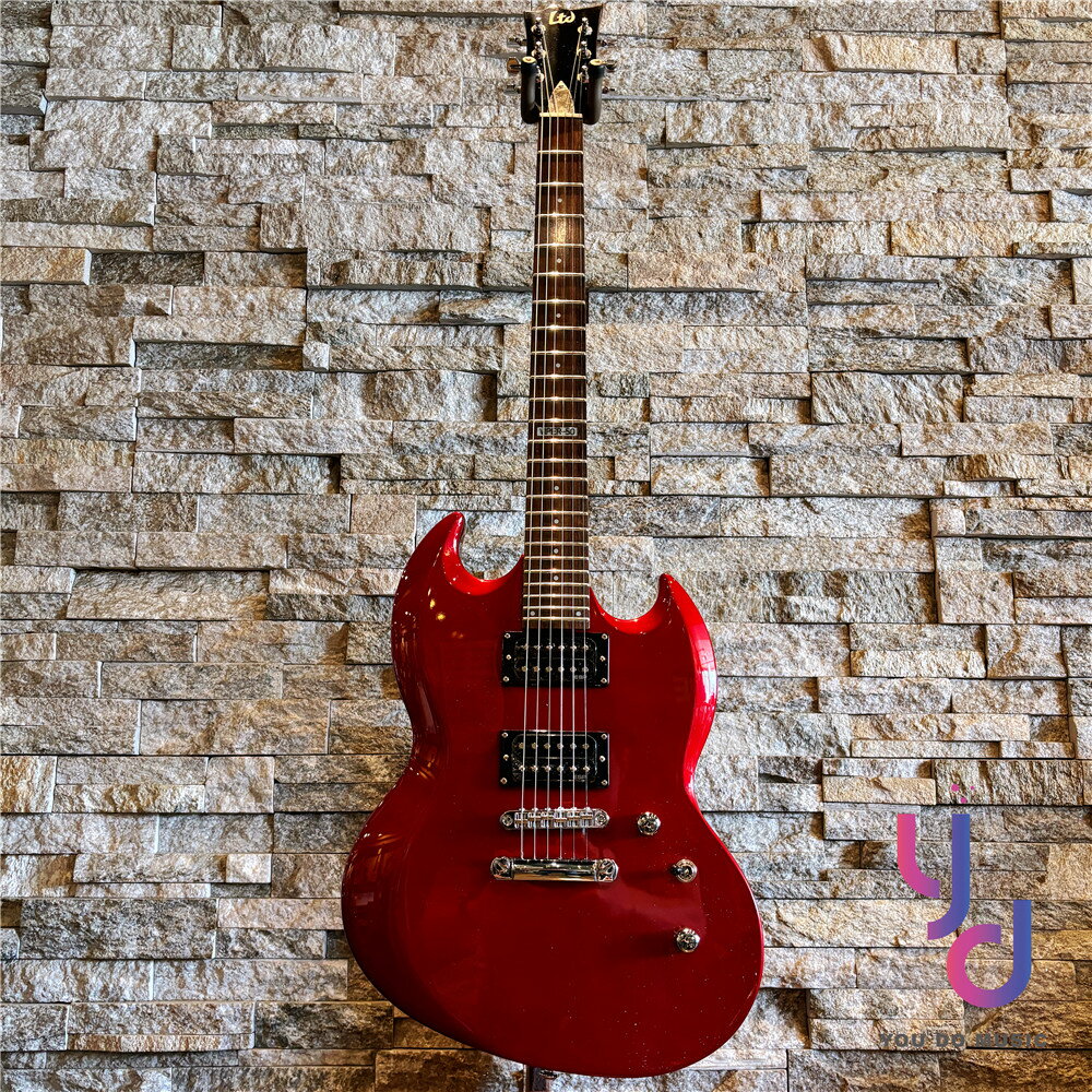 日本 ESP Ltd Viper 50 電 吉他 紅色 SG型 雙線圈