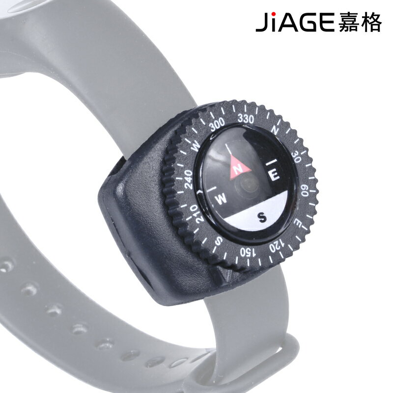 JIAGE快速安裝戶外小指北針指南針定向越野腕表手腕表帶式學生用
