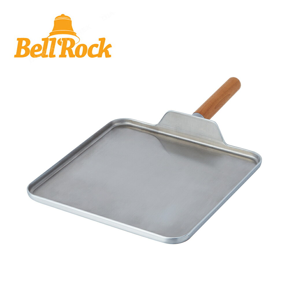 韓國 Bell Rock 複合金不鏽鋼節能方形烤盤27cm (附收納袋) 可拆式手把 BBQ烤肉盤 燒烤盤