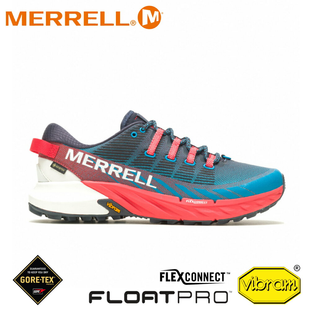 【MERRELL 美國 男 AGILITY PEAK 4 GORE-TEX 越野跑鞋《藍》】ML067459/越野鞋/戶外鞋