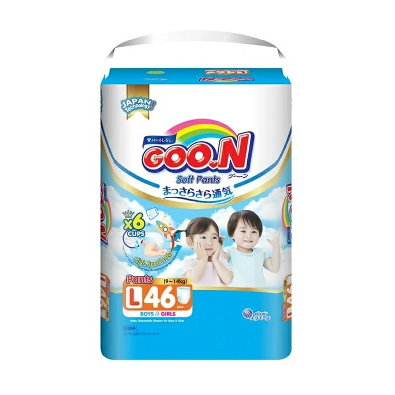 日本大王GOO.N褲型 紙尿褲 國際版 輕薄舒爽 /箱購(M/L/XL/XXL/XXXL) 1