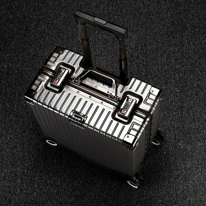 18寸鋁框拉桿行李箱可登機20寸3帶上飛機免托運出差密碼橫款正方形