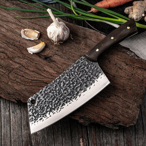 鍛打菜刀錘紋式廚房刀具不鏽鋼切片切肉女士廚刀