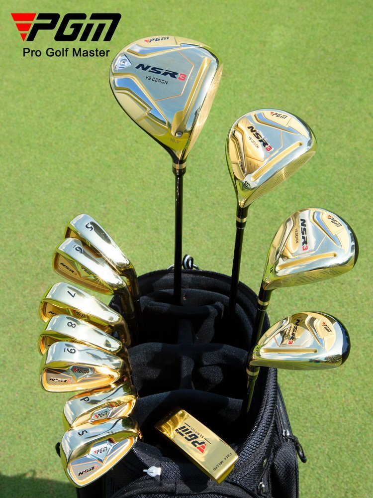 PGM 送球鞋伸縮包！高爾夫球桿全套男士職業套桿 高反彈鈦金1號木