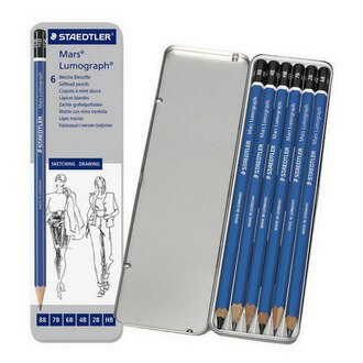 施德樓 頂級藍桿繪圖鉛筆組 6支入 /組 MS100G6