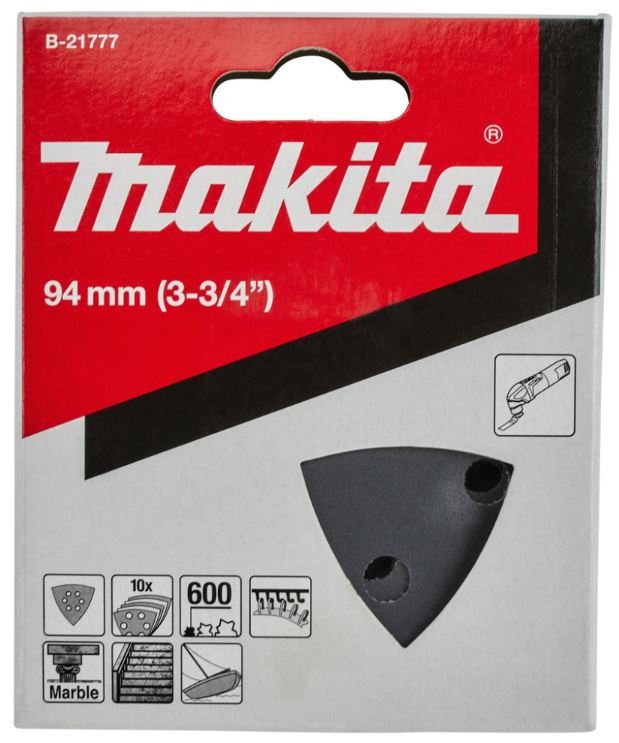 MAKITA 牧田 B-21777 三角形砂紙 #600 拋光 研磨 適用 石材 硬材料