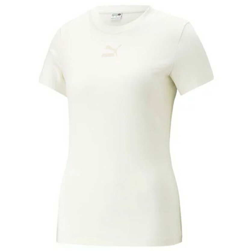 【滿額現折300】PUMA 短T 流行系列 CLASSICS 合身短袖T恤 米色 女 53561065