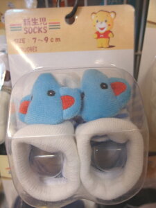 【SOCKS】 新生兒立體卡通造型防滑襪(大象)
