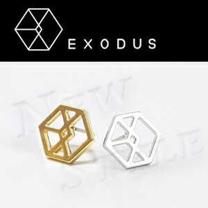 EXO Exodus 同款鏤空標誌耳釘耳環 (單支價)