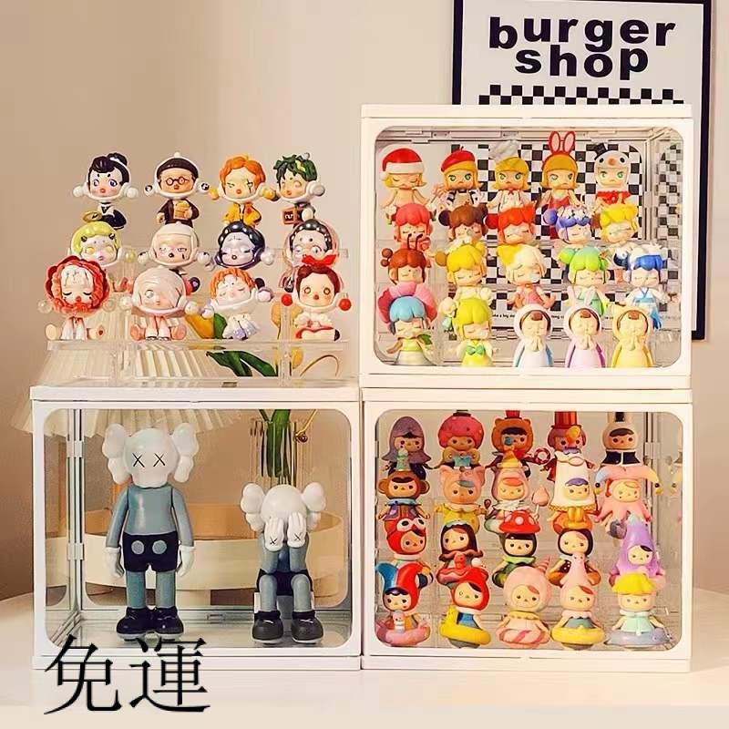 工廠現貨 免運 含發票 手辦展示架 盲盒 收納盒 模型樂高公仔 透明防塵手辦立牌整理收藏櫃子