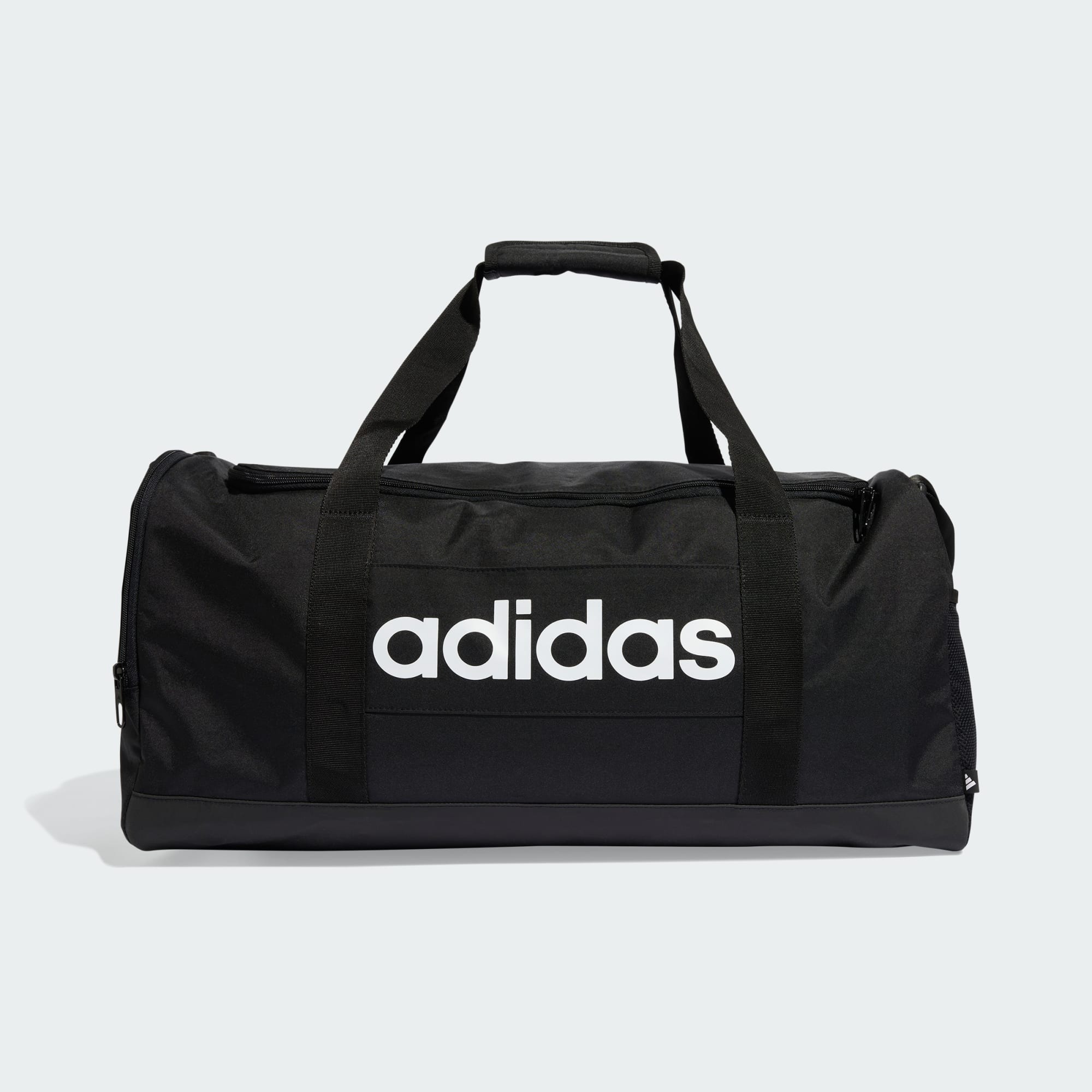 ADIDAS JD9555 LINEAR DUFFEL M 健身包 手提包 行李袋 黑【iSport愛運動】