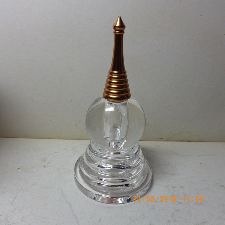 藏傳佛教/密宗用品 水晶佛塔/舍利菩提塔 /裝甘露丸舍利子