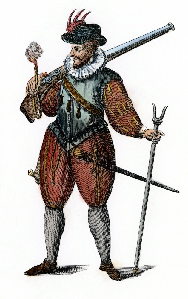 Posterazzi: Musketeer 16Th Century Na Musketeer During The Reign Of ...