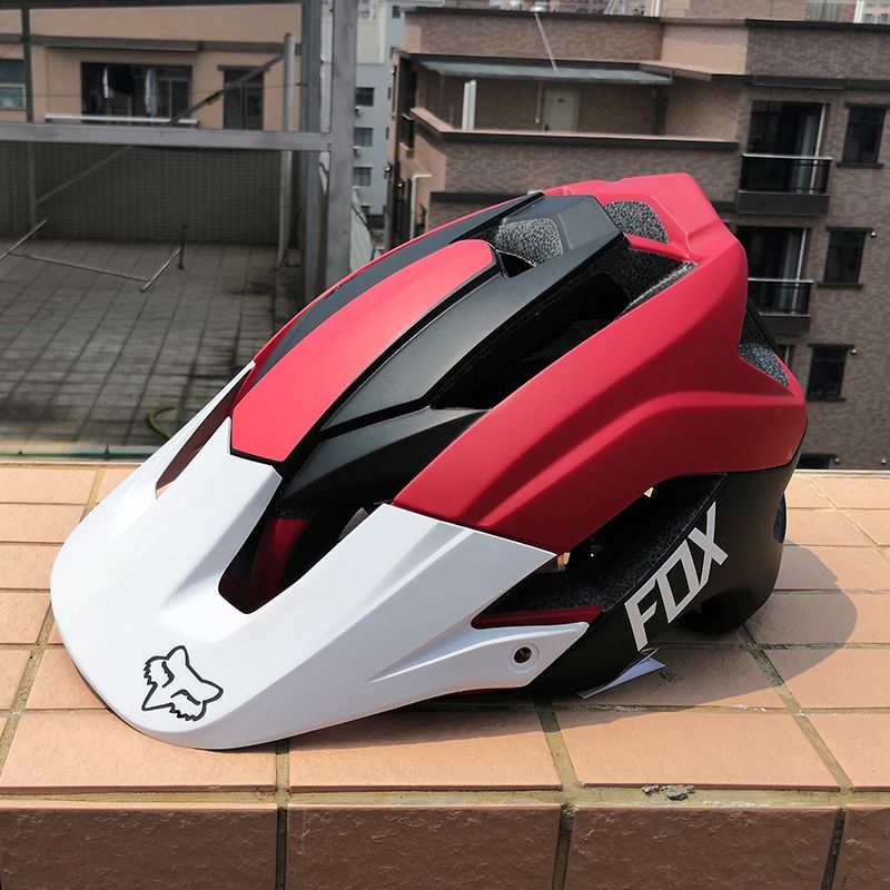 公司貨 免運 新款FOX半盔速降山地車戶外越野自行車騎行頭盔超輕安全帽通用 快速發貨
