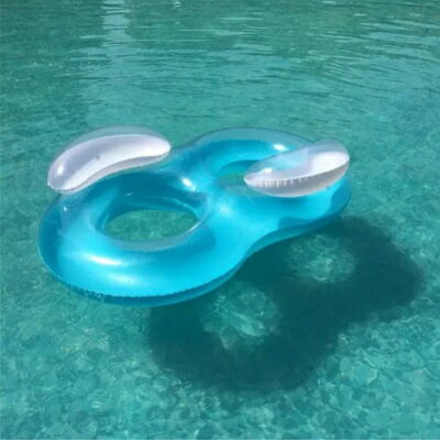 現貨+預購 游泳圈充氣救生圈-雙人8字加大加厚水上活動坐騎浮板73ez18【獨家進口】【米蘭精品】