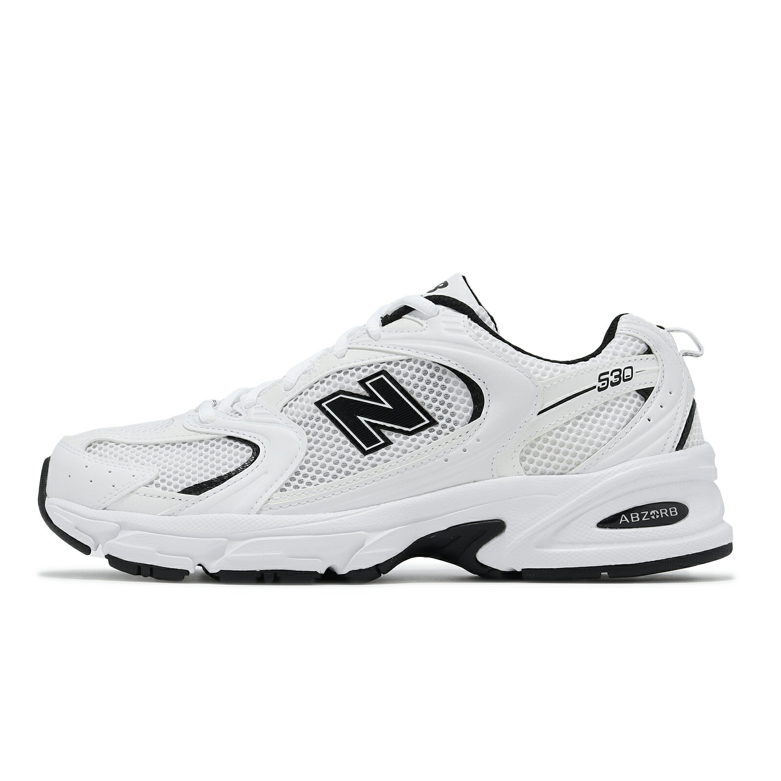 New Balance NB 休閒鞋 530 男鞋 女鞋 白 黑 皮革 網布 透氣 吸震 復古 NB 情侶鞋