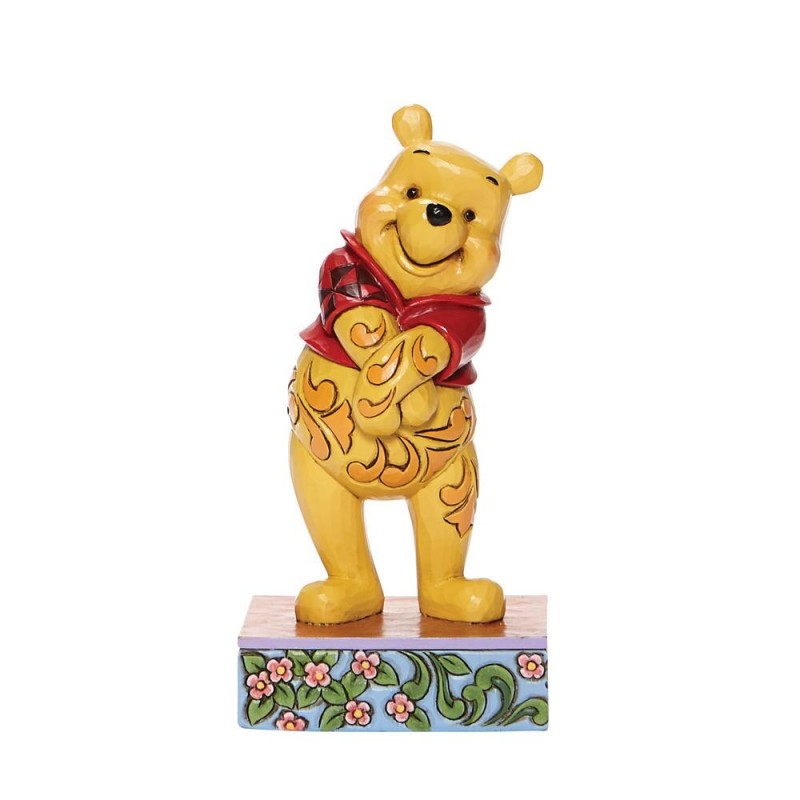 【震撼精品百貨】小熊維尼 Winnie the Pooh ~迪士尼 Enesco 小熊維尼塑像 害羞*28255