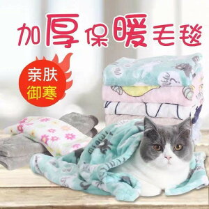 寵物毛毯加厚貓咪專用小毯子貓墊子冬季狗狗泰迪被子狗睡墊冬天