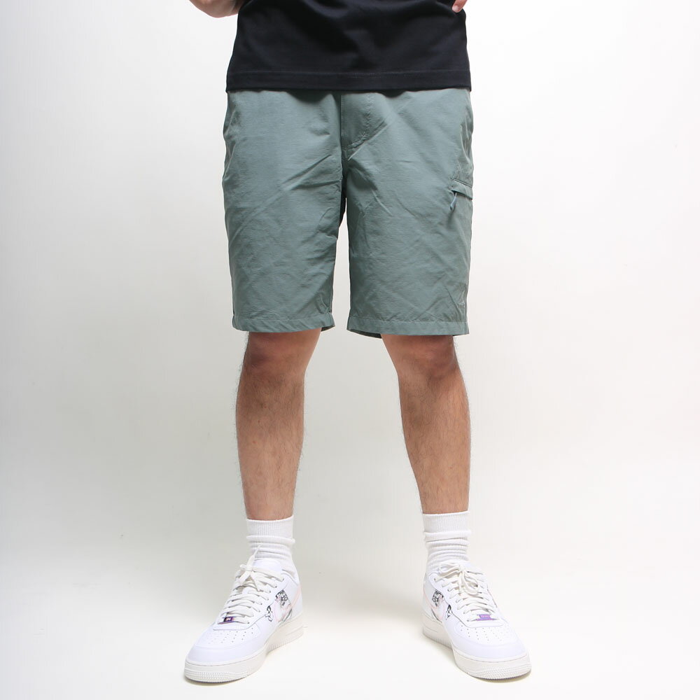 【滿額現折300】KANGOL 短褲 藍綠 防水布料 TNF版型 工裝 男 (布魯克林) 6121154172