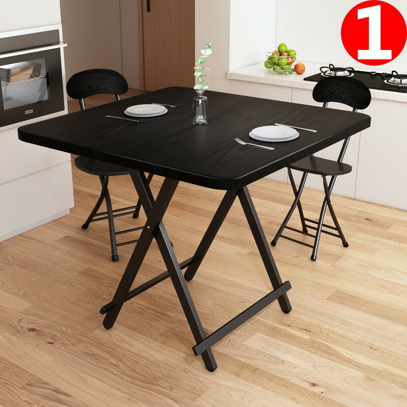 折疊桌餐桌家用小飯桌便攜式戶外折疊擺攤桌正方形簡易小桌子租房