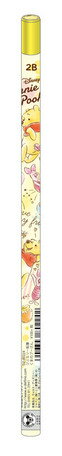 大賀屋 日本製 維尼 2B 鉛筆 上學 學生用品 筆 文具 disney 日本百貨 正版 迪士尼 J00040134