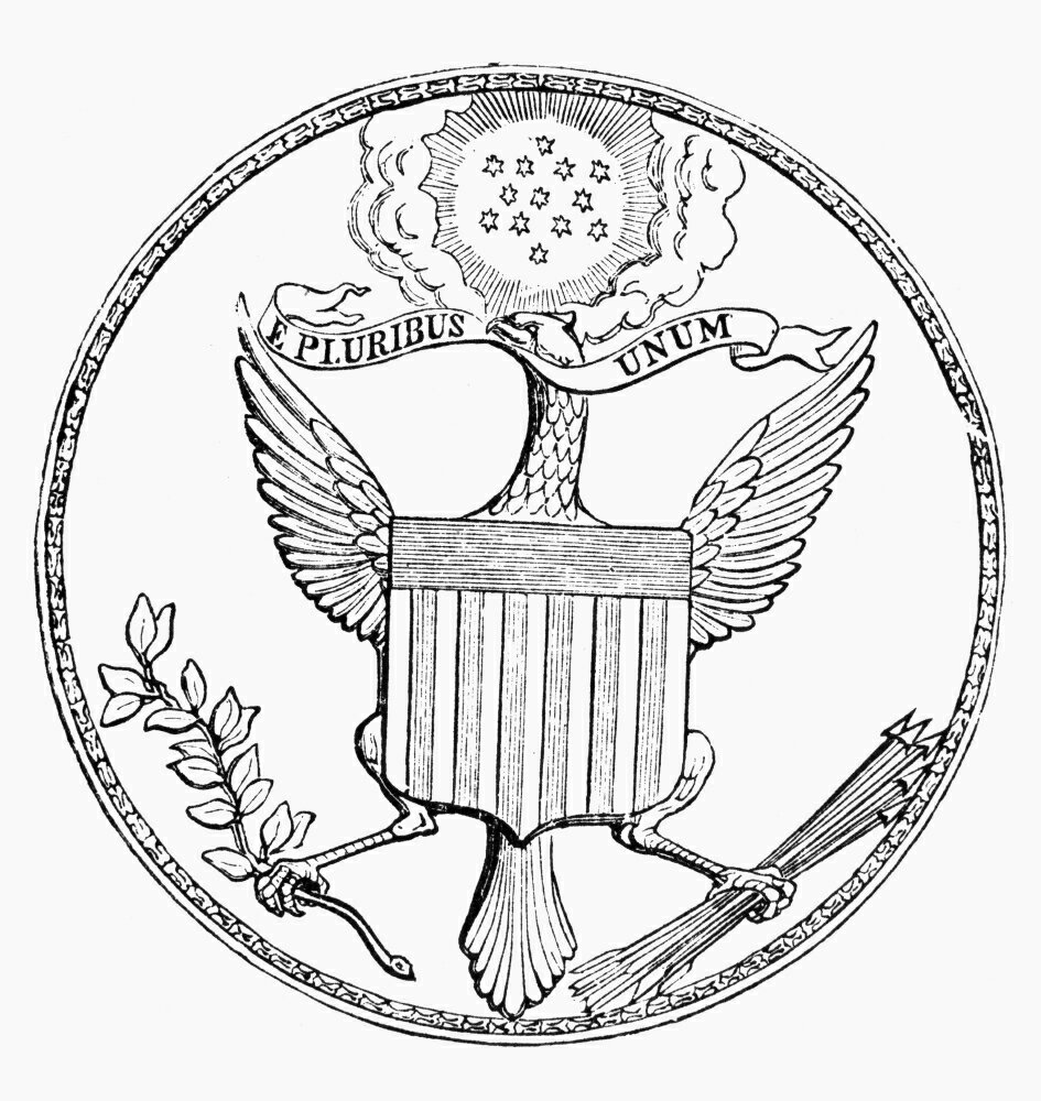 Posterazzi: First US Seal 1782 Nobverse Of The First Great Seal Of The ...