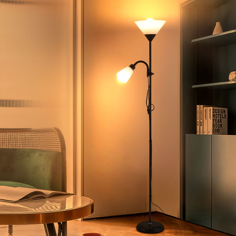 【免運】可開發票 落地燈北歐客廳臥室簡約LED現代裝飾書房多功能子母立式臺燈