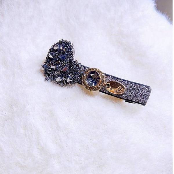 現貨專區｜黑鑽愛心平夾(uxp7)｜送禮精選店家★Reyna jewelry 女王飾品