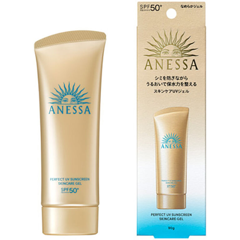 安耐曬 金鑽高效水感防曬凝膠 NA SPF50+ PA++++|ANESSA PERFECT UV SUNSCREEN SKINCARE GEL NA 90g ★七彩美容百貨｜【滿額現折$500 領券最高再折300 APP下單點數4%】