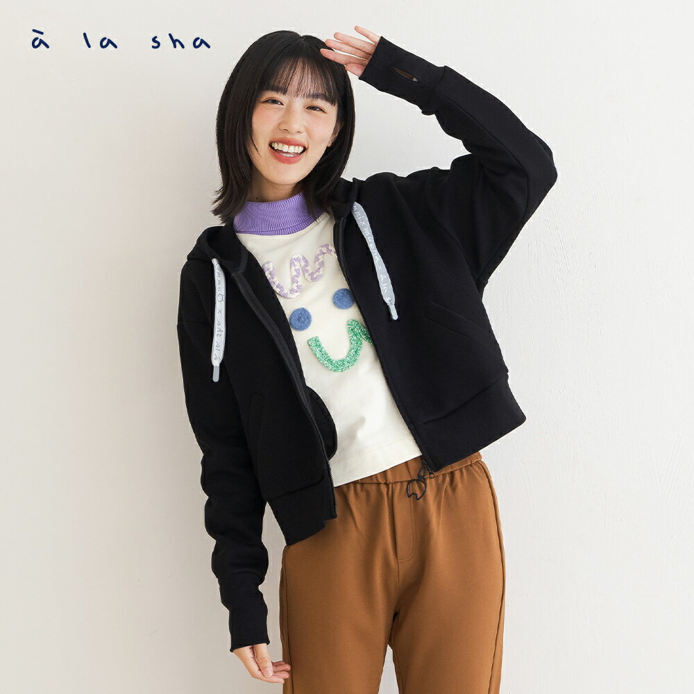 a la sha Qummi太空棉連帽外套 1