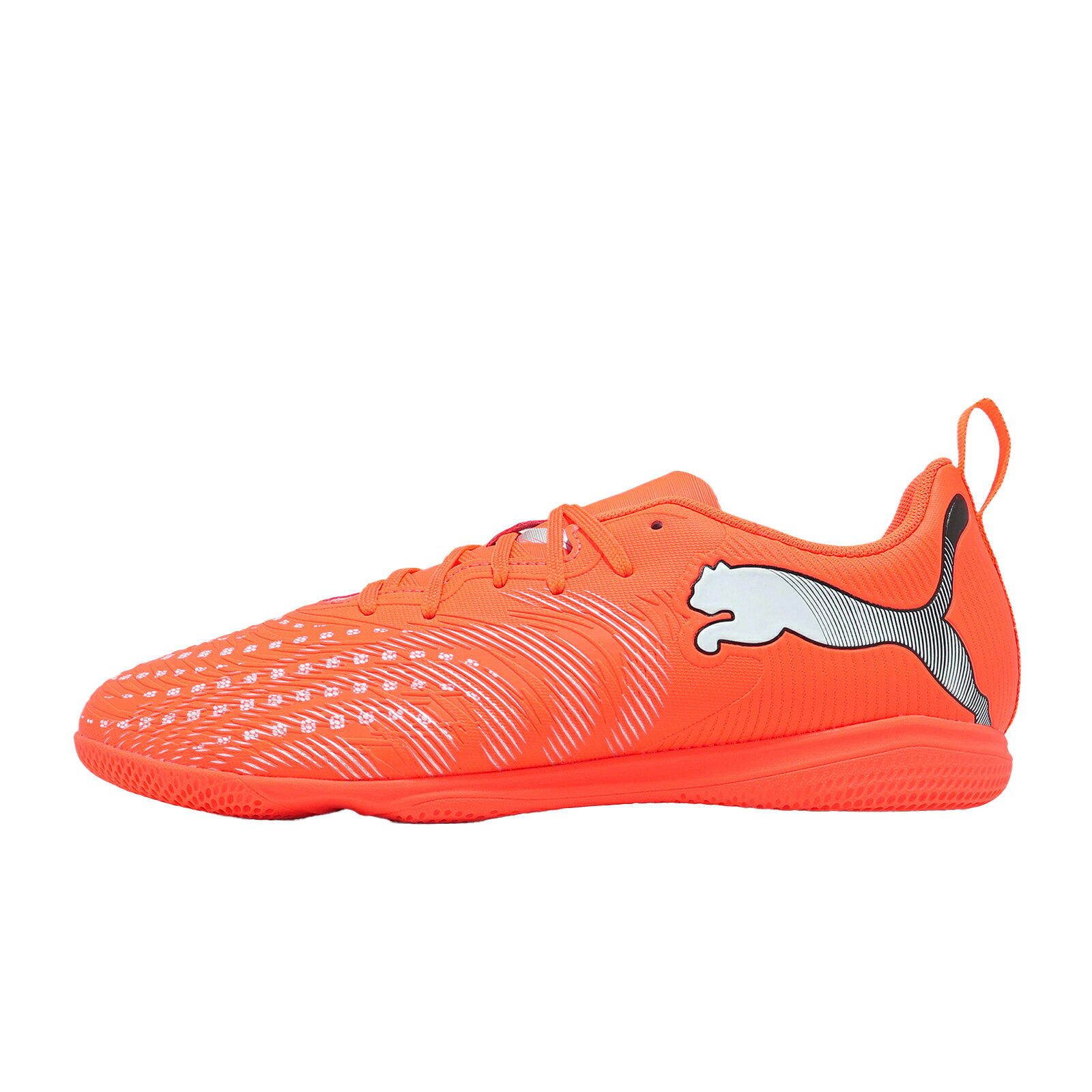 Puma 足球鞋 Future 9 Play IT JR 大童 女鞋 橘 灰 輕量 支撐 室內足球鞋 108927-01