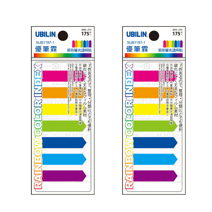 優筆霖螢光透明貼/指示標籤