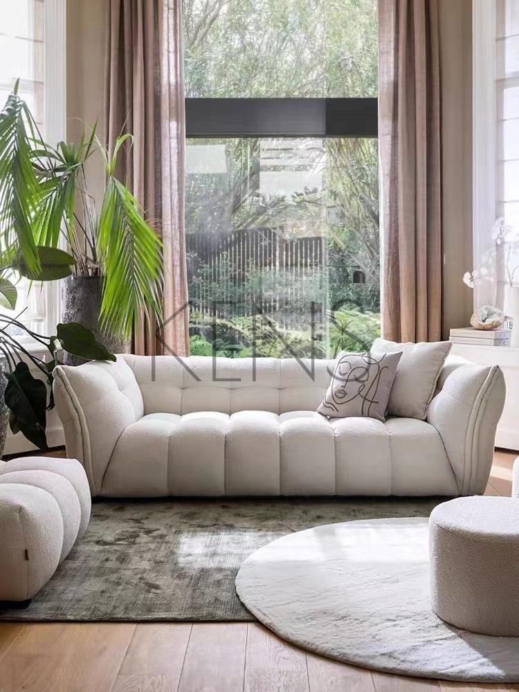 【KENS】沙發 沙發椅 北歐網紅設計師現代簡約沙發家用客廳休息區奶油風小戶型布藝沙發