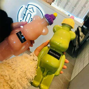 廠家直供 350ml 500ml暴力熊飲料瓶 果汁瓶 塑料 食品級PET奶茶瓶