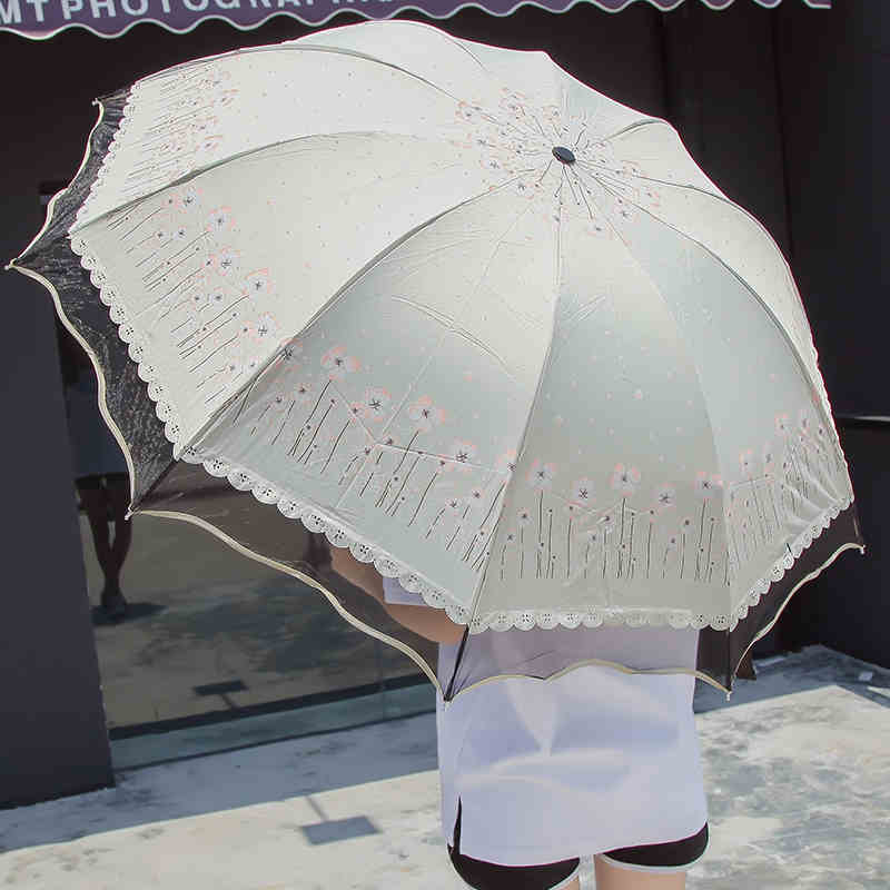 晴雨傘折疊女兩用大號十骨加固抗風雙人太陽傘防曬防紫外線遮陽傘
