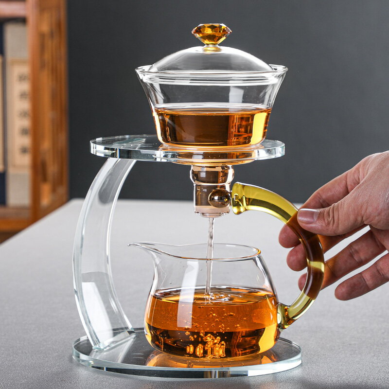 玻璃半全自動茶具套裝懶人家用吸磁感應泡茶壺沖泡茶神器功夫茶杯