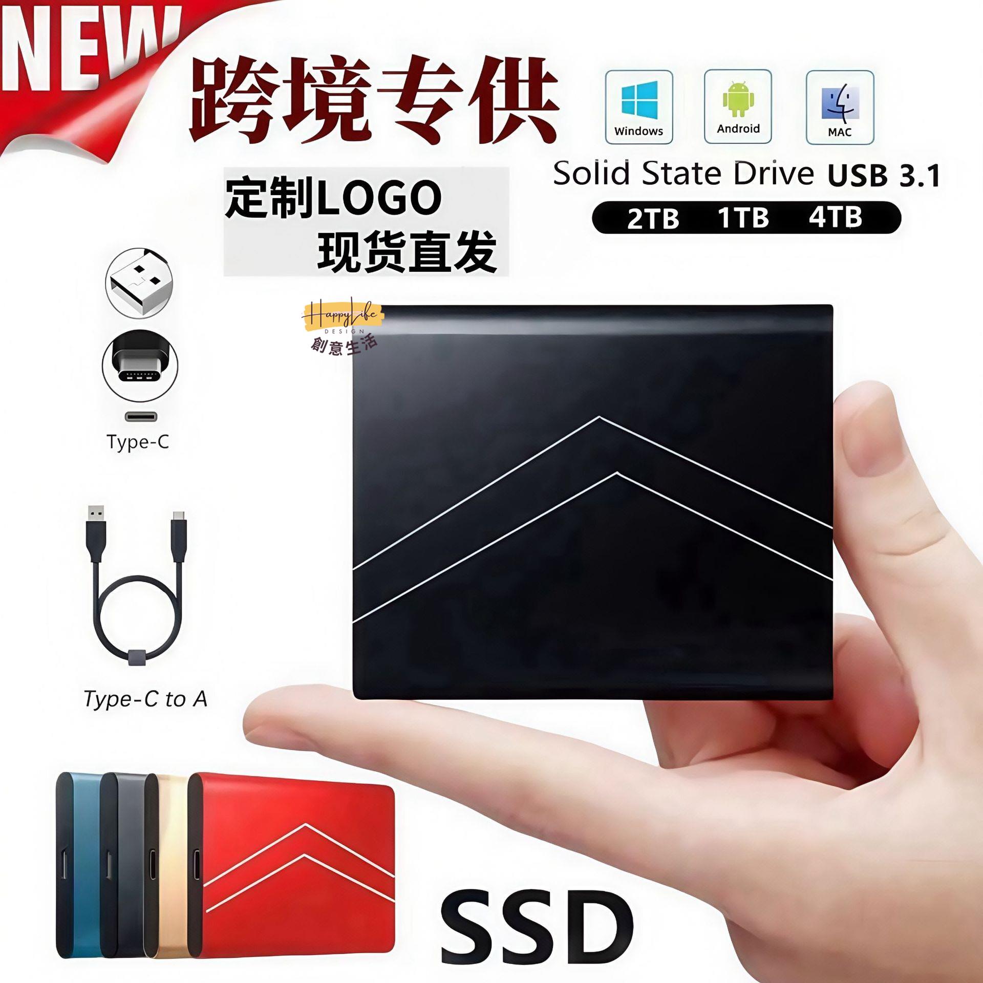 移動固態 硬碟 1t/2T/4T擴容升級高性能外接硬碟 SSD[DD0505006]