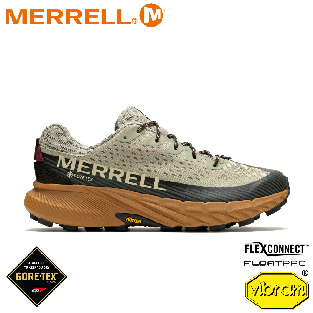 【MERRELL 美國 男 AGILITY PEAK 5 GORE-TEX防水登山鞋《淺棕》】 ML067749/健行鞋