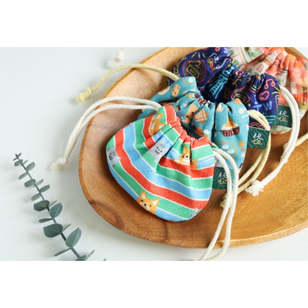 荷包袋 束口袋 小物袋 化妝包 零錢包 隨身收納包 台灣紀念品 猴子設計 TR台灣鐵道