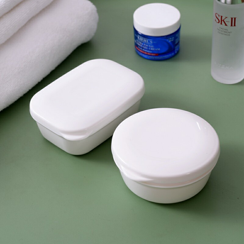 進口便攜肥皂盒旅行密封防水香皂盒帶蓋創意瀝水香皂架收納盒
