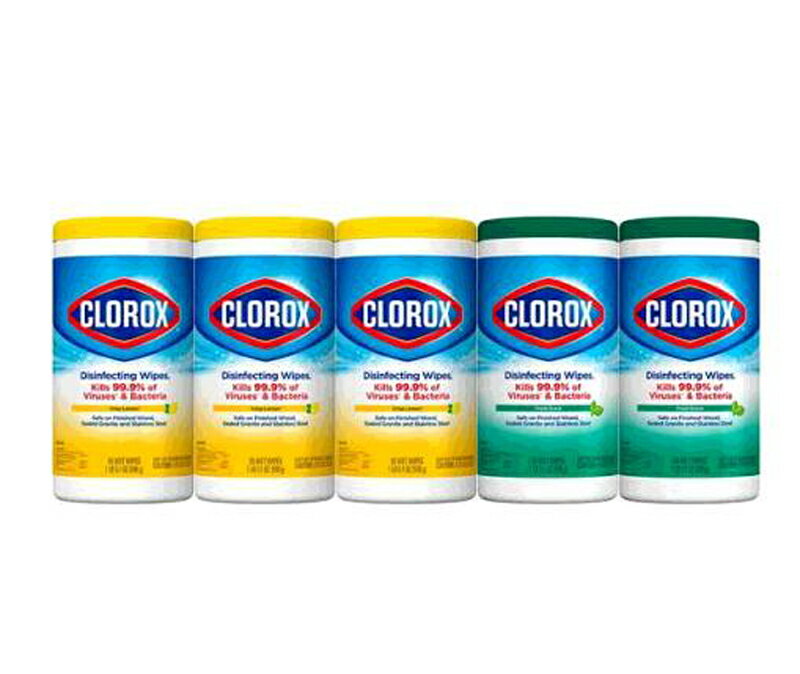 [COSCO代購5] C2189436  CLOROX 萬用清潔擦拭濕巾 85抽X5入