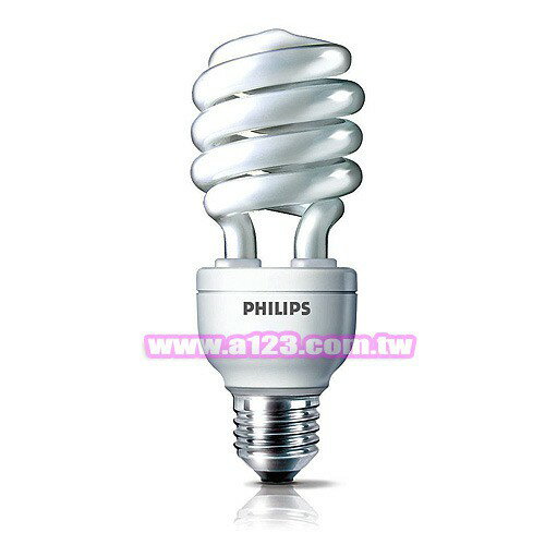 PHILIPS 電子式螺旋省電燈泡 Helix 23 W (115W) E27 黃色 麗晶燈泡