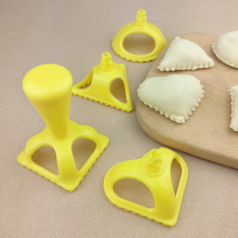 煎餃水餃模具廚房家用意式包餃子神器4件套創意三角圓形捏餃子機1入